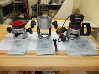 Sears Craftsman 2HP Router and Bases with Bag and Bits