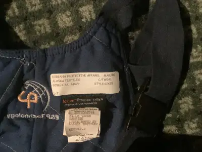 Flame-Resistant Insulated Bib Coveralls- large men’s 5’10-6’2, View more