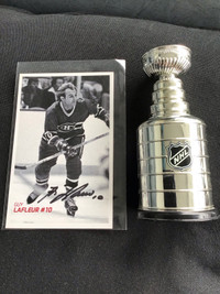 Guy Lafleur signed autograph  3.5x5.5” Postcard Hockey HOF.