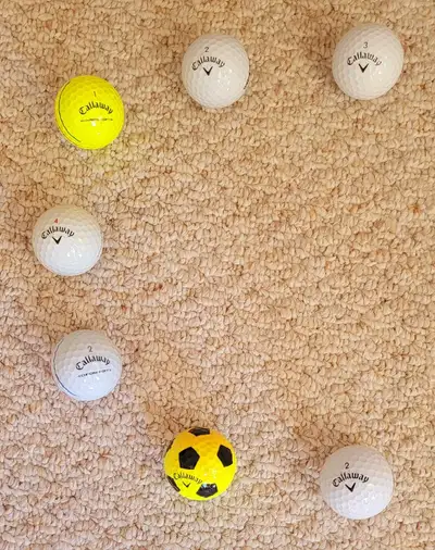 Callaway experienced mint quality golf balls. Various types - Chrome Soft, Supersoft, Triple Track,...