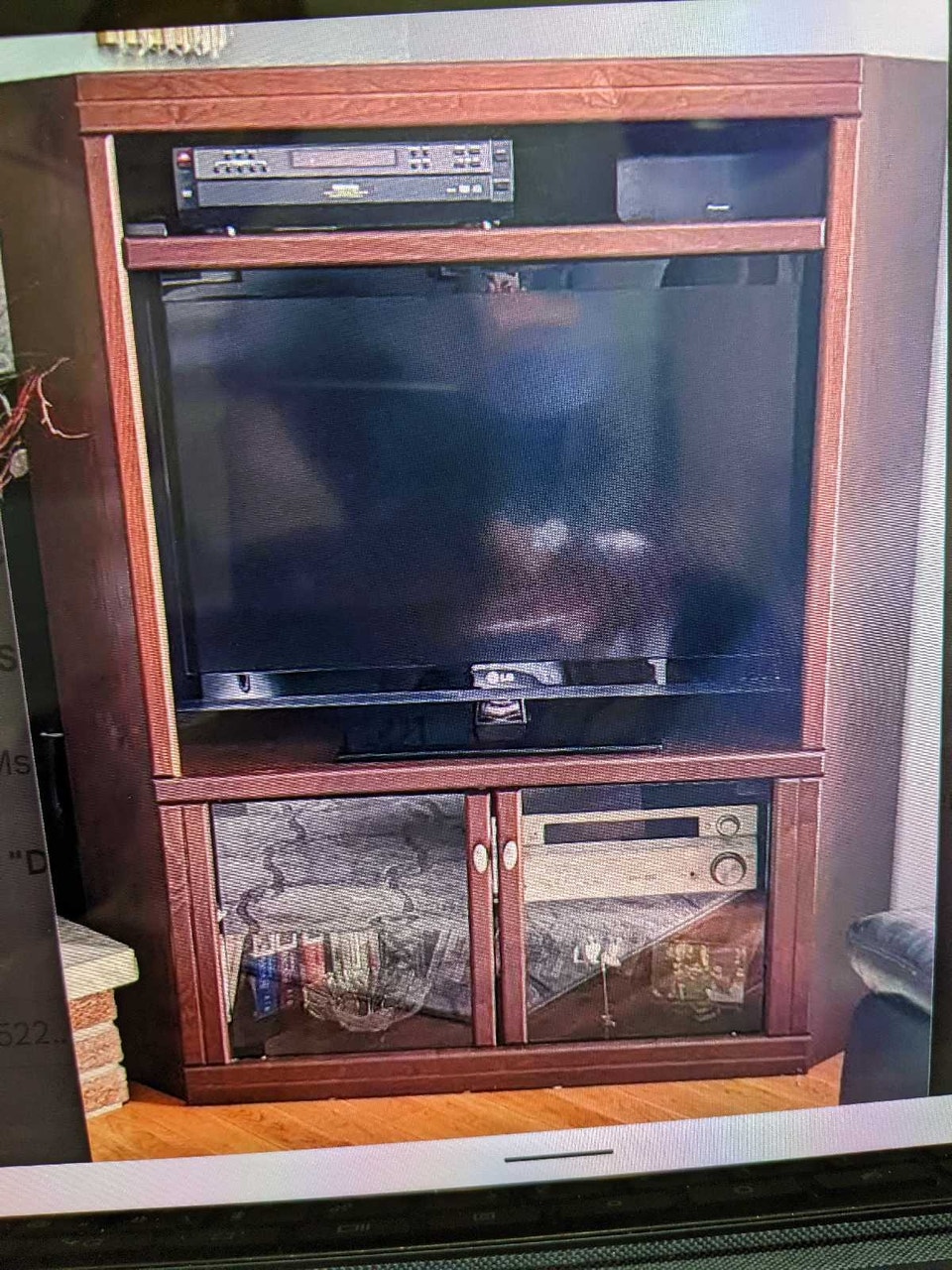 Classical Corner TV Entertainment Cabinet | TV Tables & Entertainment ...