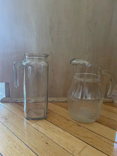 Glass pitchers, View more