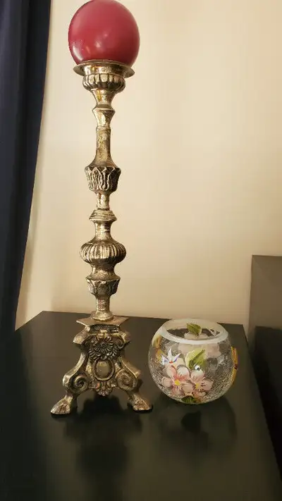 PORTE BOUGIE ET VOTIVE NEUVE, CANDLE HOLDER PEWTER, View more