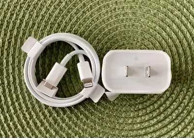 Genuine Apple Charger 20W and  Cable lightening type, New, View more