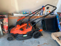 Electric lawnmower and weed wacker