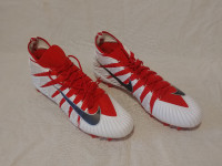 Nike Alpha Menace Elite TD Football Cleats White Red Mens Sz 16