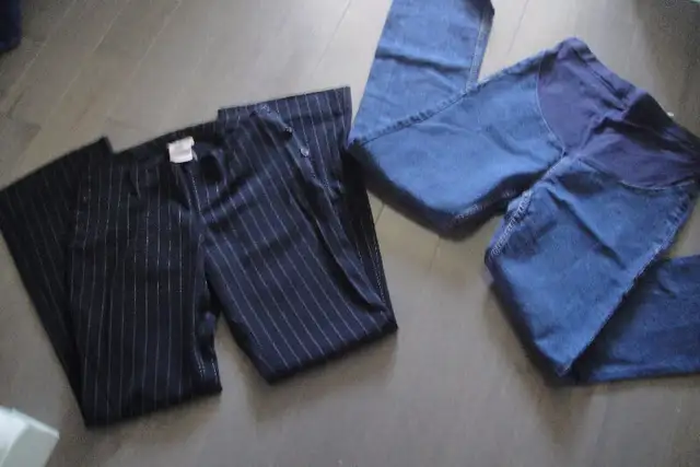 Maternity Tummi Dress Pants ~ Black Stripe ~ XS/TP in Women's - Maternity in Markham / York Region - Image 8