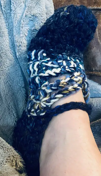 Comfy cozy and great for the lake ! Washable and snuggly Using a pattern or two from my granny so yo...