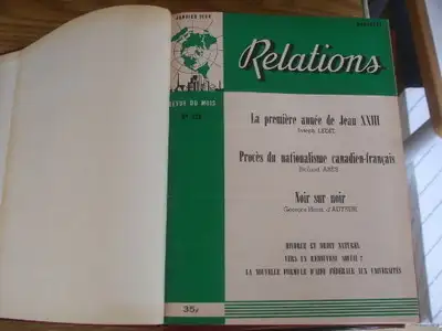Magazine reliés vintage 1958-1960 "Relations" Prix pour le lot, View more