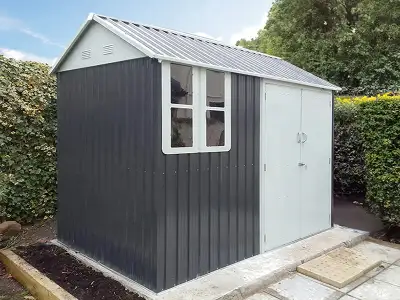 Relyard 6x8 Metal Shed 5'-9" Door Height With Window, View more
