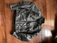 Woman’s HJC leather motorcycle jacket