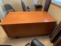 Solid wood desk