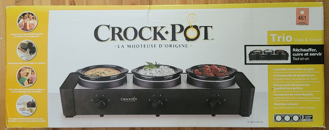 Crock-Pot Trio Cook & Serve Mijoteuse et réchaud dans Fours à micro-ondes et cuiseurs  à Longueuil/Rive Sud - Image 2