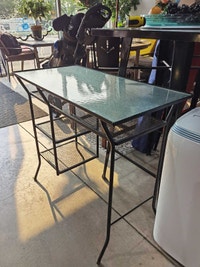 Glass Top Metal Console Table Calgary Alberta Preview