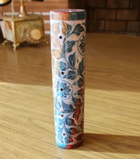 Marble Flower & Vine Relief Incense Cylinder Cover