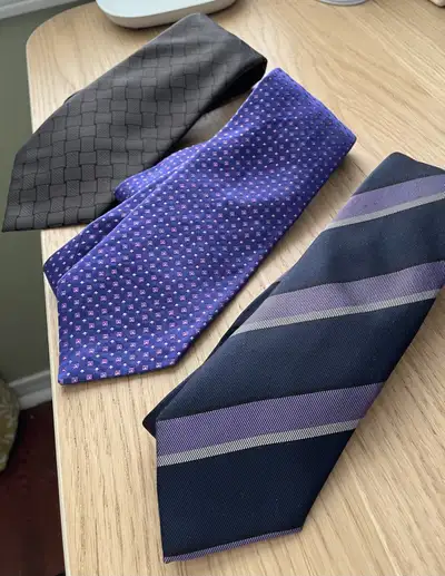 NEW Hugo Boss Ties (3) 100% Silk from Personal Collection, View more