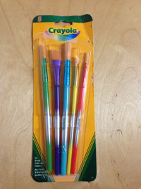 Crayola 5 pack paint brushes - new