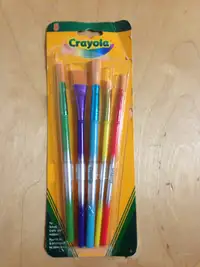 Crayola 5 pack paint brushes - new