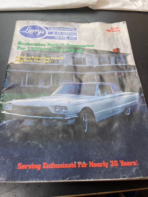 LARRYS THUNDERBIRD AND MUSTANG RESTORATION PARTS CATALOG #M1294 in Arts & Collectibles in Edmonton