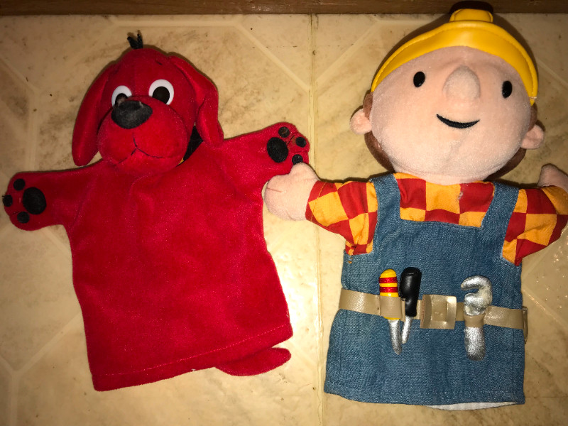 Hand Puppet Plush Bob the Builder and Clifford the Big Red Dog | Toys & Games | St. Catharines ...