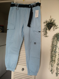 Light blue cargo pants, size XL
