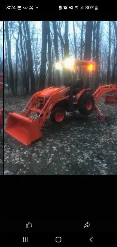 2013 Kubota B26 26hp Construction grade Tractor Backhoe. 1245 hours asking $37,000 Brand new was $70...