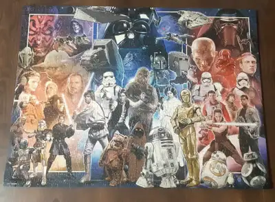 Lucas Film "Star Wars" Puzzle glued to backing, View more