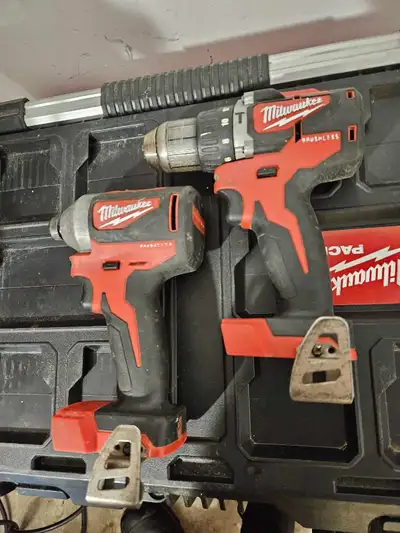Milwaukee M18 Brushless Impact Driver & Hammer Drill, View more