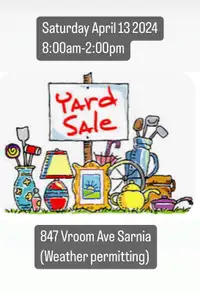 Yard Sale this Saturday