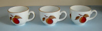 Vintage Royal Worcester "Evesham" Coffee/Expresso Cups