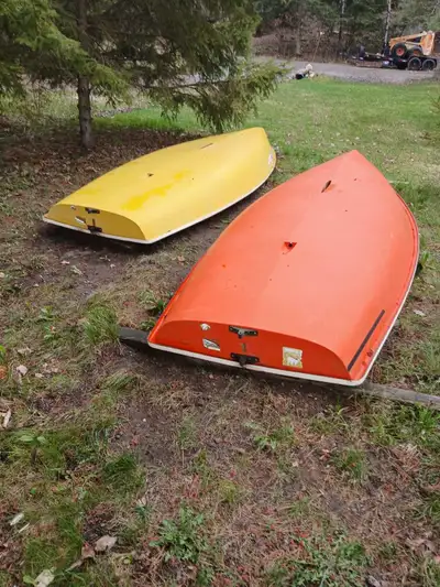 Two 13'9" Lasers - late 80's early 90's. Good condition. All rigging, sails and dolly. $1,200 total.