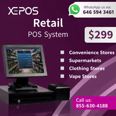 Brand New Complete POS System – Retail, Restaurant & Takeout, View more