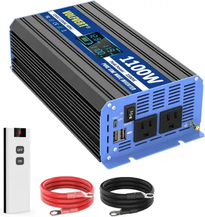 VOLFVERT 1100W Pure Sine Wave Power Inverter, View more