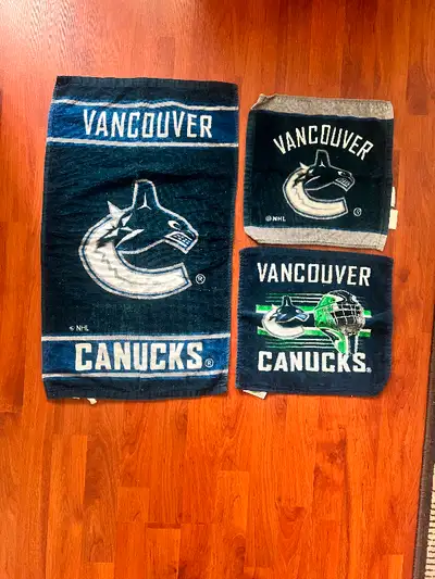 Vancouver Canucks Hand and face cloth, all for $25