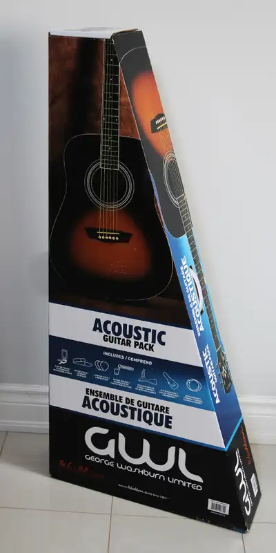 Brand New GWL George Washburn Limited Acoustic Guitar Bundle, View more