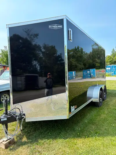 2025 16’ enclosed still new used as storage since new has maybe 100km on tires from manufacturer to...