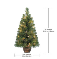 Pair of Faux trees/mini Christmas trees