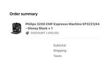 Philips 3200 CMF Espresso Machine EP3221/44- Glossy Black × 