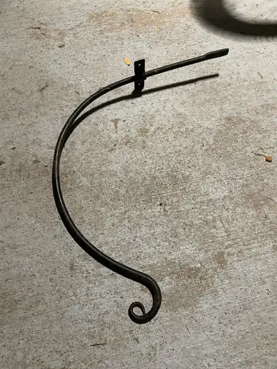 PLANT HOOK - WALL MOUNT BLACK METAL, View more
