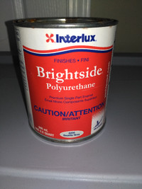 New Quart/946ml Interlux Brightside Poyyurethane Seattle Gray Co