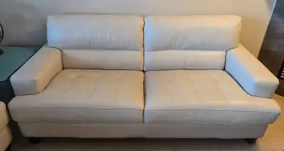 Selling a leather sofa and love seat set originally purchased from Sofaland for ~$3500. Some wear an...
