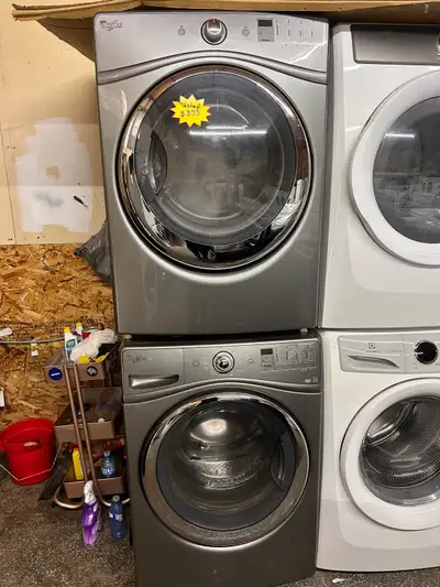 Washer & Dryer Whirlpool Stackable Set 30 Day Warranty , View more