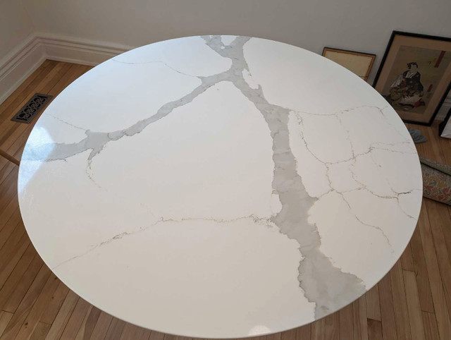 Calacatta quartz mcm dining table in Dining Tables & Sets in City of Toronto - Image 4
