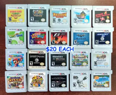 $20EACH Nintendo 3DS Games ⎮Cart Only⎮ Donkey Kong Mario Sonic