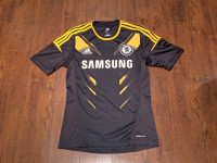 ADIDAS Chelsea Football Shirt Jersey Yellow Black SAMSUNG Small