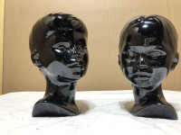 VINTAGE Ceramic Heads ( boy and girl)
