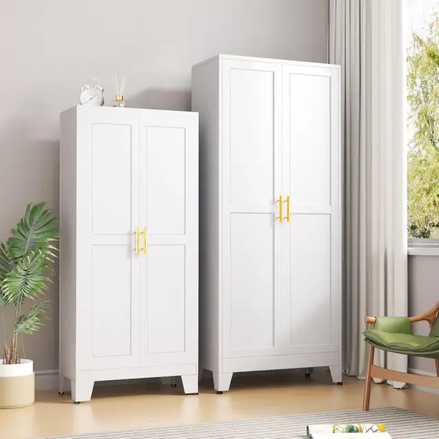 pozdeg 75” Tall Pantry Cabinet, Metal Kitchen Storage in Bookcases & Shelving Units in City of Toronto - Image 6