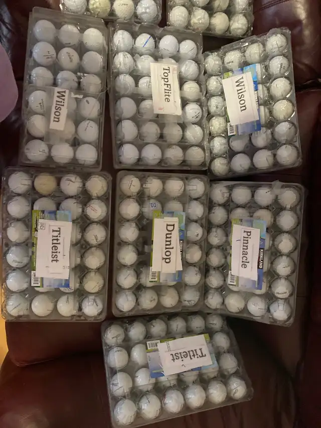 Assorted Golf balls -  Topflite, Pinnacle, Titleist, Nike,