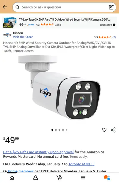 HIGH RESOLUTION SECURITY HOME CAMERA BRAND NEW, View more