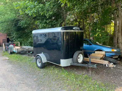 5 x 8 enclosed trailer. Two brand new tires. Just been inspected. 4500 OBO